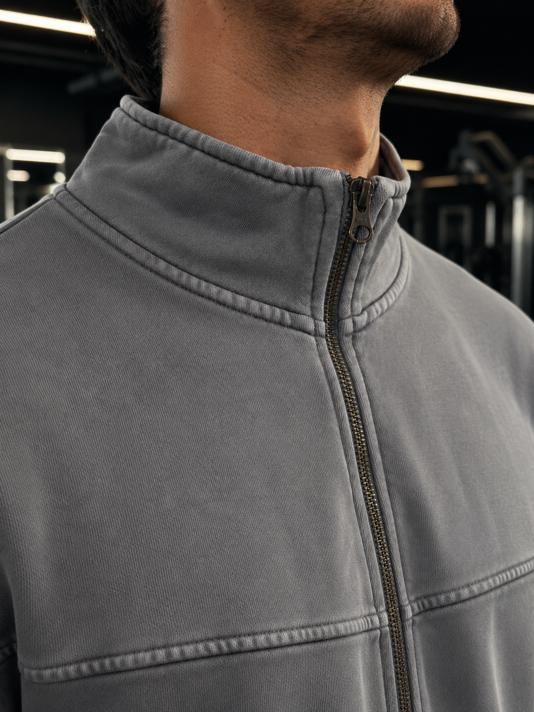 Antartic Hoodie ZIP con efecto deslavado de 440 gramos