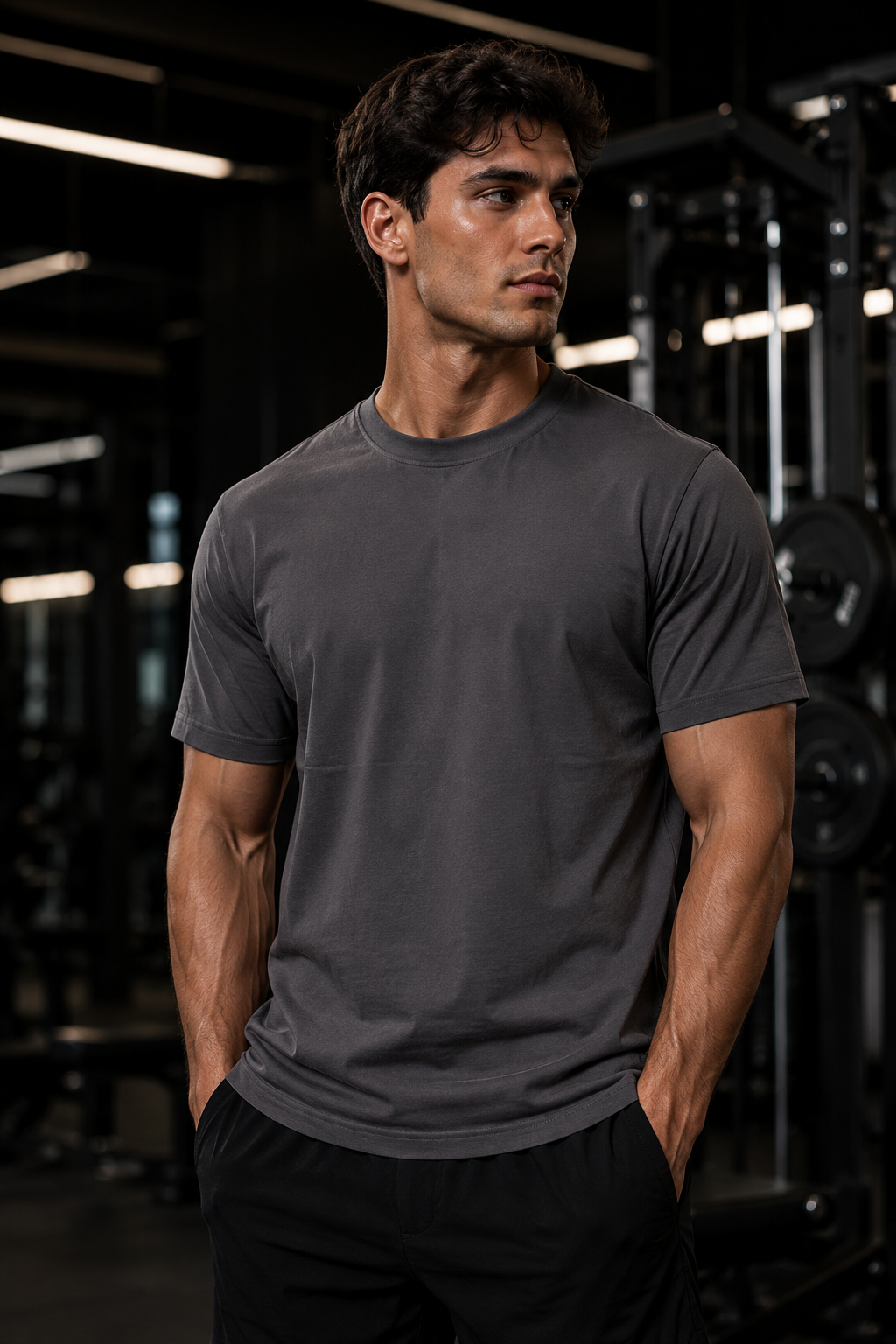 Playera Sorona corte slim fit 73% algodón 23% sorona